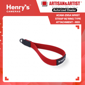 Artisan & Artist ACAM-295A Wrist Strap w/ Ring Type Attachment - Red