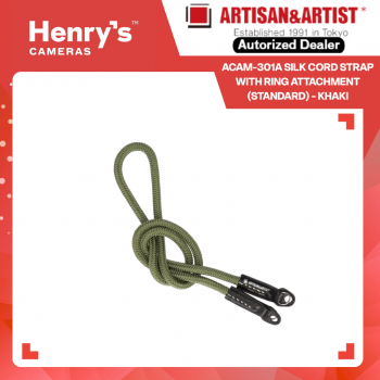 Artisan & Artist ACAM-301A Silk Cord Strap with Ring attachment (Standard) - Khaki