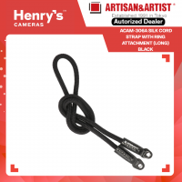 Artisan & Artist ACAM-306A Silk Cord Strap with Ring attachment (Long) Black
