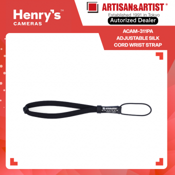 Artisan & Artist ACAM-311PA Adjustable Silk Cord Wrist Strap Black
