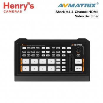 AVMATRIX Shark H4 Micro 4 Channel Multi-format Live Streaming Video Switcher AVMATRIX Shark H4 Micro 4 Channel Multi-format Live Streaming Video Switcher