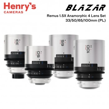 Blazar Remus 1.5X Full Frame Anamorphic 4 Lens Set 33/50/65/100mm - PL Mount