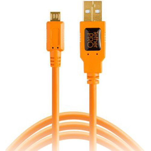 Tetherpro USB 2.0 to MICRO-B 5-Pin, 15' (4.6M), ORG CU5430ORG