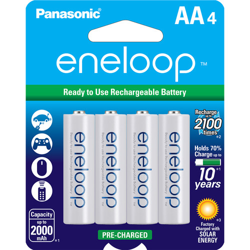 Panasonic Eneloop AA 4'S 2000 mAh, 2100x cycle