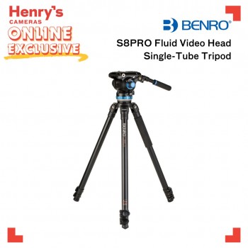 Benro BPI A373FBS8PRO Aluminum Single Tube Tripod with S8 Pro Fluid Video Head Benro BPI A373FBS8PRO Aluminum Single Tube Tripod with S8 Pro Fluid Video Head