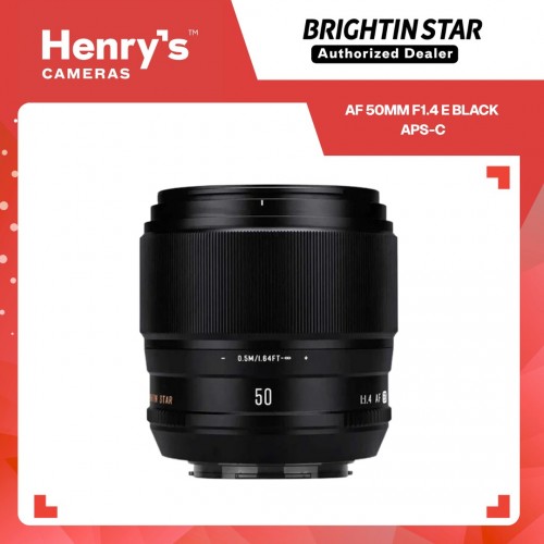 Brightin Star AF 50mm F1.4 Sony E Black APS-C