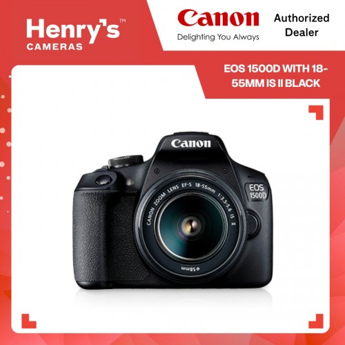 Canon EOS 1500D with 18-55mm IS II Black