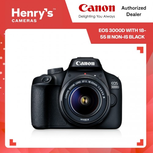 Canon EOS 3000D with 18-55 III Non-IS Black