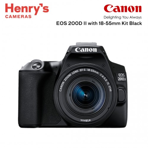 Canon EOS 200D II with 18-55mm Kit Black