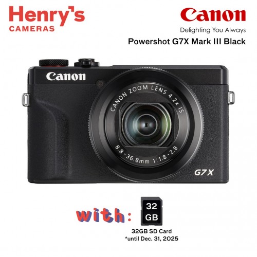 Canon Powershot G7X Mark III Black