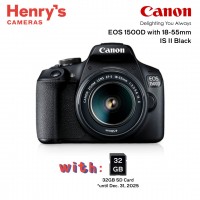 Canon EOS 1500D with 18-55mm IS II Black