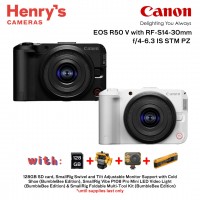 Canon EOS R50 V with RF-S 14-30mm f/4-6.3 IS STM PZ Canon EOS R50 V with RF-S 14-30mm f/4-6.3 IS STM PZ