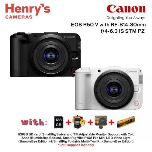 Canon EOS R50 V with RF-S 14-30mm f/4-6.3 IS STM PZ