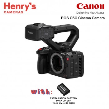 Canon EOS C50 Full-Frame Cinema Camera With XLR Handle Canon EOS C50 Full-Frame Cinema Camera With XLR Handle