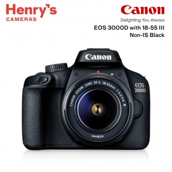 Canon EOS 3000D with 18-55 III Non-IS Black Canon EOS 3000D with 18-55 III Non-IS Black