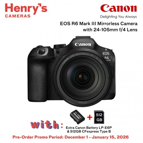 Canon EOS R6 Mark III Mirrorless Camera with 24-105mm f/4 Lens [PRE-ORDER]
