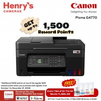 Canon Pixma G4770 Print Scan Copy Fax Ink Tank with WiFI; Windows + Mac