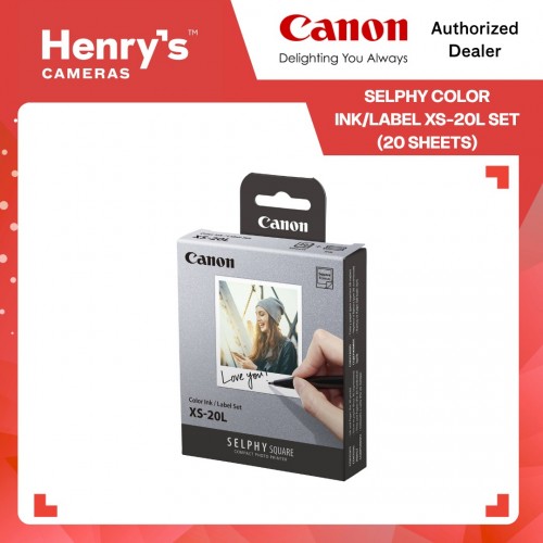 CANON SELPHY COLOR INK & LABEL XS-20L (20 Sheets)