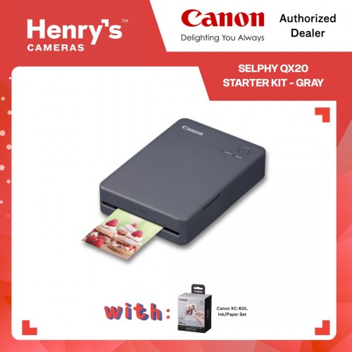 Canon Selphy QX20 Starter Kit - Gray