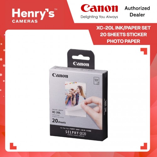 Canon XC-20L Ink/Paper Set 20 Sheets Sticker Photo Paper
