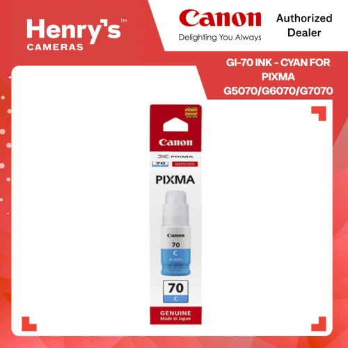 Canon GI-70 Ink Cyan for Pixma G5070/G6070/G7070