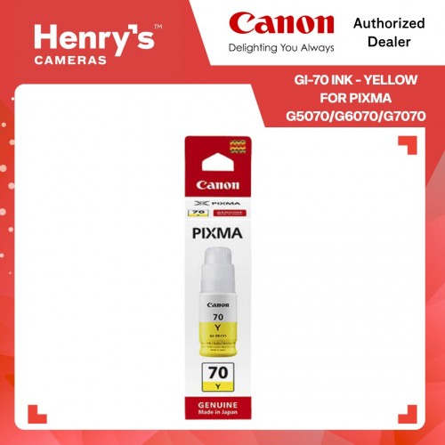 Canon GI-70 Ink Yellow for Pixma G5070/G6070/G7070