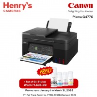 Canon Pixma G4770 Print Scan Copy Fax Ink Tank with WiFI; Windows + Mac