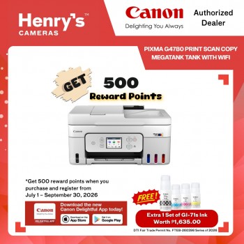 Canon Pixma G4780 Print Scan Copy MegaTank Tank with WiFi