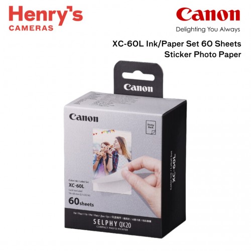 Canon XC-60L Ink/Paper Set 60 Sheets Sticker Photo Paper