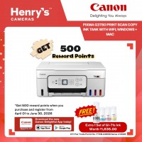 Canon Pixma G3780 Print Scan Copy Ink Tank with WiFI; Windows + Mac