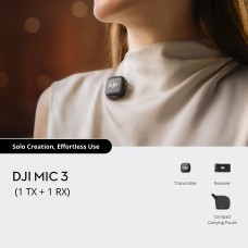 DJI Mic 3 (1TX + 1RX) Wireless Microphone
