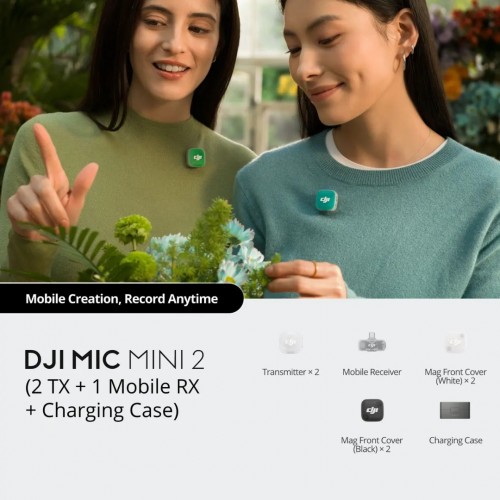 DJI Mic Mini 2 (2TX + 1 Mobile RX + Charging Case)