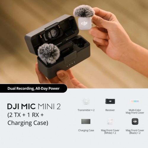 DJI Mic Mini 2 (2TX + 1RX + Charging Case)