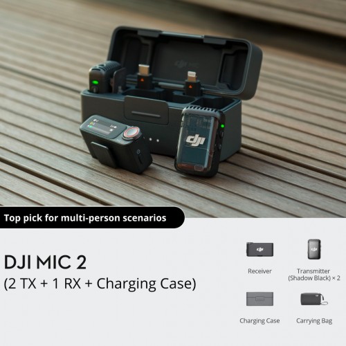 DJI Mic 2 (2 TX + 1RX + Charging Case)