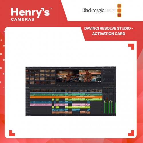 Blackmagic DaVinci Resolve Studio - Activation Card Blackmagic DaVinci Resolve Studio - Activation Card