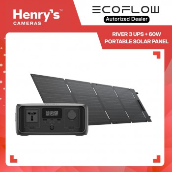 EcoFlow River 3 UPS + 60W PortableSolar Panel EcoFlow River 3 UPS + 60W PortableSolar Panel