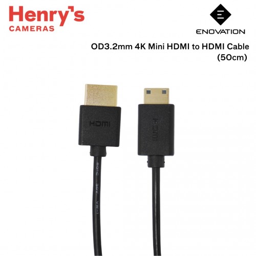 Enovation OD3.2mm 4K Mini HDMI to HDMI Cable - 50cm