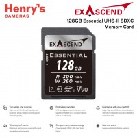 Exascend 128GB Essential UHS-II V90 SDXC Memory Card