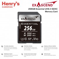 Exascend 256GB Essential UHS-II V90 SDXC Memory Card