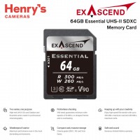 Exascend 64GB Essential UHS-II V90 SDXC Memory Card