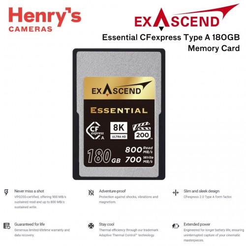 Exascend Essential CF Express Type A 180GB 800MBs/700MBs/400MBs