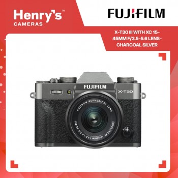 Fujifilm X-T30 III with XC 15-45mm f/3.5-5.6 Lens- Charcoal Silver