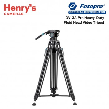 Fotopro DV-3A Pro Heavy-Duty Fluid Head Video Tripod