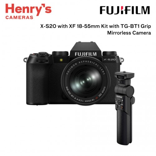 Fujifilm X-S20 with XF 18-55mm Kit with TG-BT1 Grip Mirrorless Camera 