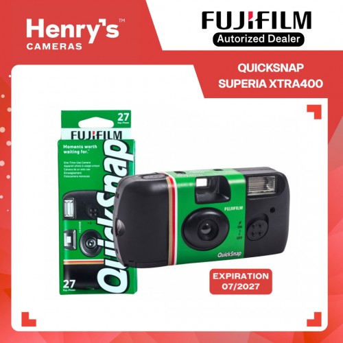 Fujifilm QuickSnap Superia XTRA400 Quick Snap Flash Disposable 35mm Film Camera