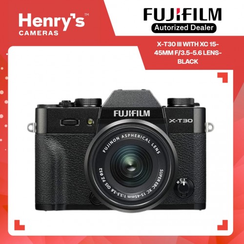 Fujifilm X-T30 III with XC 15-45mm f/3.5-5.6 Lens- Black