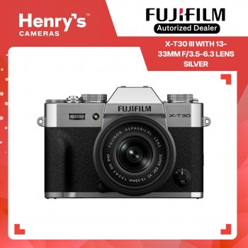 Fujifilm X-T30 III Mirrorless Camera with 13-33mm f/3.5-6.3 Lens - Silver