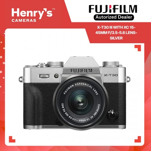 Fujifilm X-T30 III with XC 15-45mm f/3.5-5.6 Lens- Silver