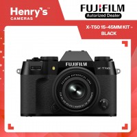 Fujifilm X-T50 15-45mm Kit Digital Mirrorless Camera - Black