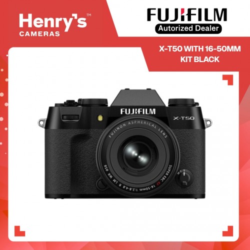 Fujifilm X-T50 16-50mm Kit Digital Mirrorless Camera - Black